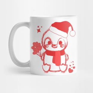 Cute Red Baby Penguin Mug